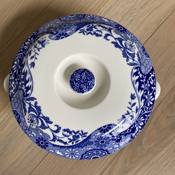 Blue Italian Round Covered Deep Dish - Picture 3 of 11